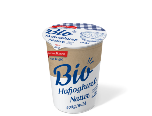 Frischer Bio Hofjoghurt / Natur / Fettgehalt mindestens 3,8 % / 400 g